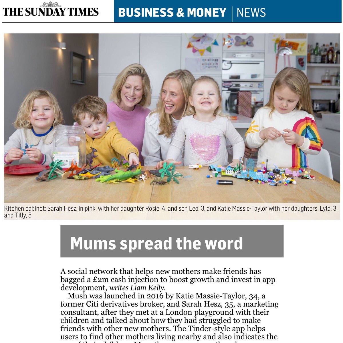 Massive congratulations to <a href="/KatieMassieT/">Katie Massie-Taylor</a> &amp; @mushsarah <a href="/mushmums/">mush</a> on the £2m funding round led by <a href="/OctopusVentures/">Octopus Ventures</a> 👍