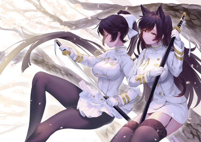 アズレンの高雄と愛宕
#アズールレーン 