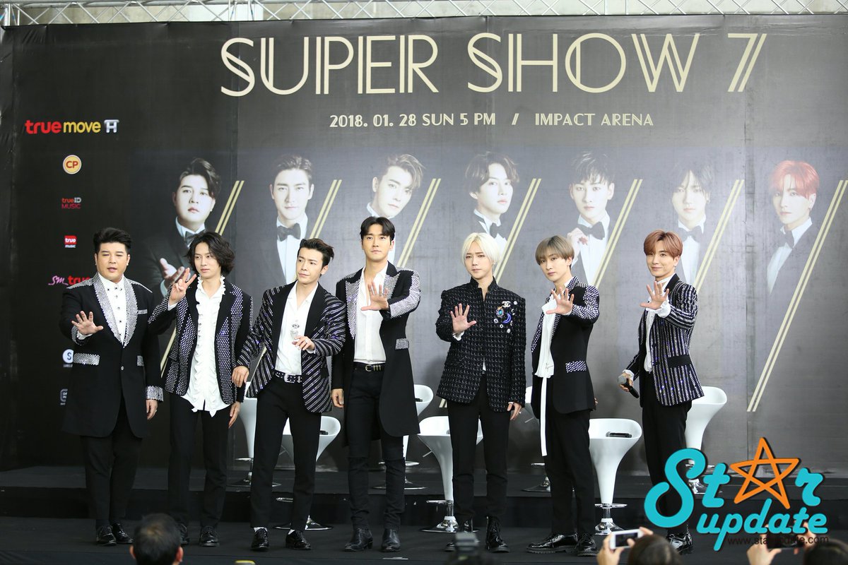 180128 press conference 
#SJ #SuperShow7inbkk
#Eunhyuk #Donghae #Leeteuk #Yesung #Heechul #Siwon #Shindong #SUPERJUNIOR #슈퍼주니어 #SuperShow7 #SS7  #SS7inBKK