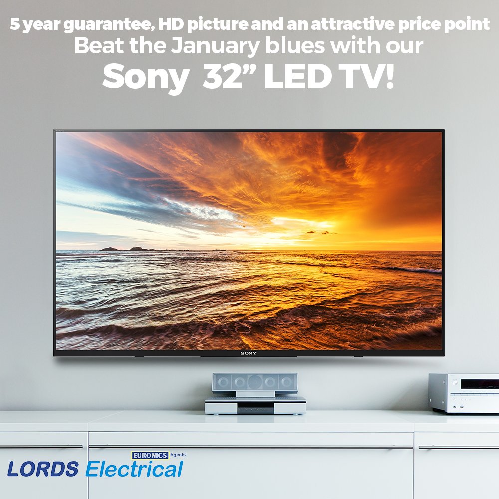 Got the January blues? We feel you! Why not treat yourself to the Sony KDL32WD756BU 32” LED TV? With a free 5 year guarantee, HD picture and an attractive price point, we think this TV makes the perfect pick me up bit.ly/2DAR4gj