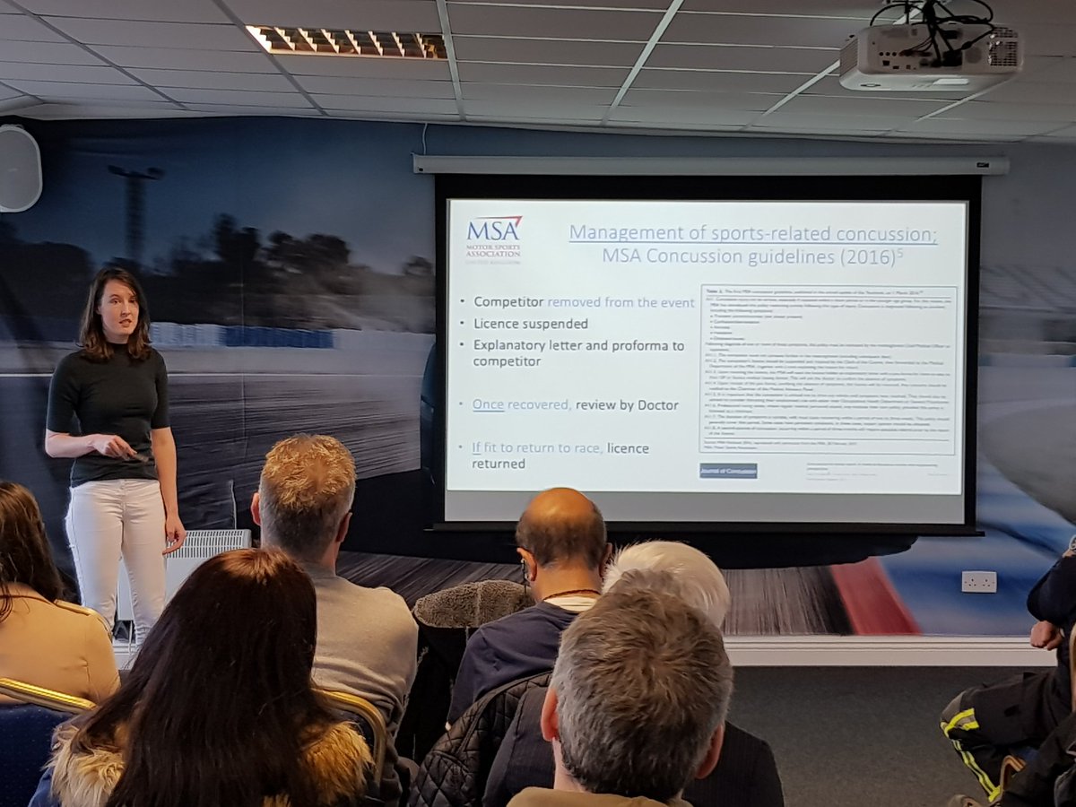 MSRSIRL's tweet photo. @MSAUK concussion guidelines. Test look easy but can cause medical staff challenges on decision   making. #motorsportconcussion @DeaksND https://t.co/mD8t7jV3Ll