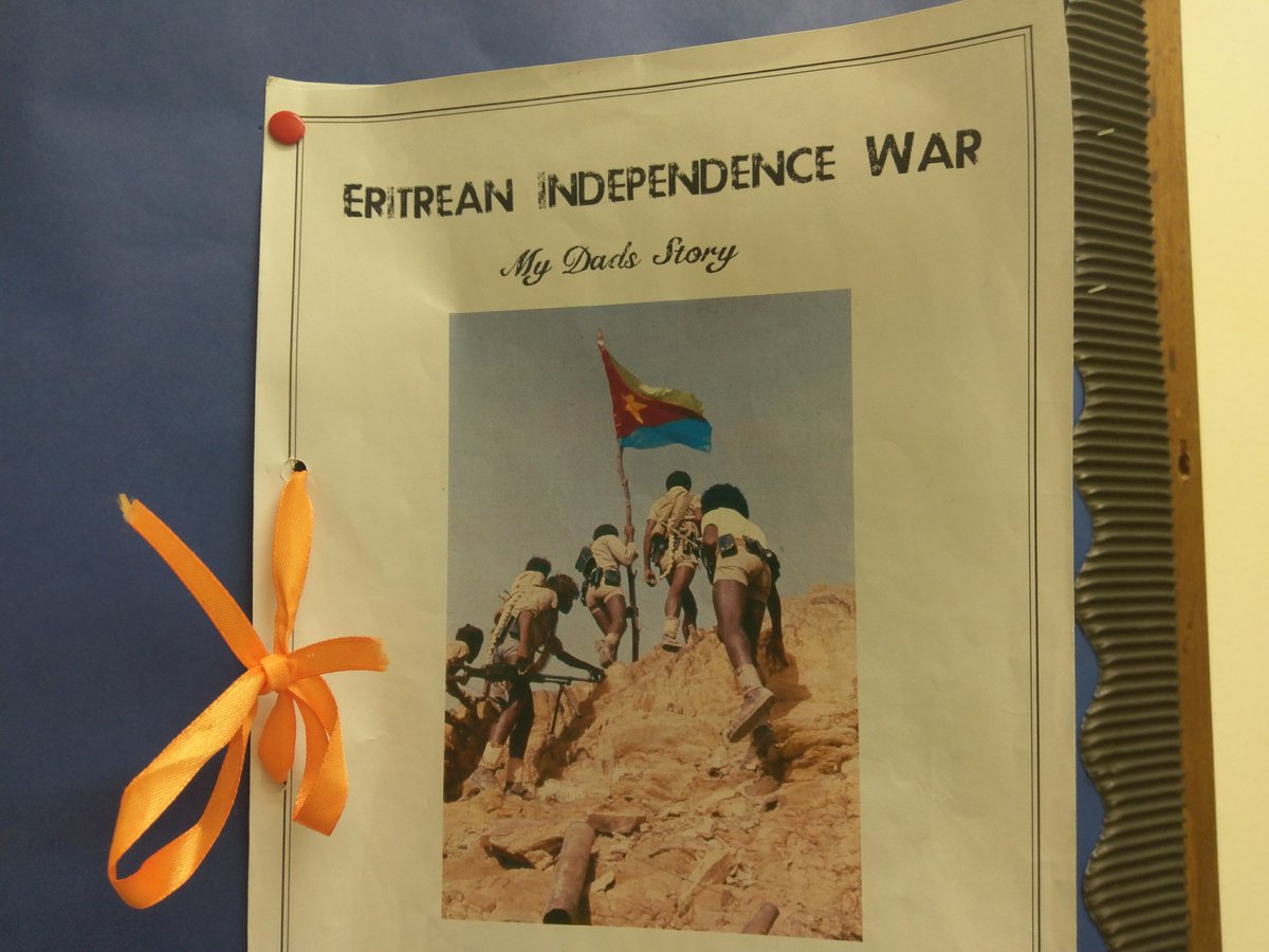 St. Michael's is highlighting a country every month to celebrate the diverse backgrounds of our students and staff. This month it is Eritrea. Students have made a display . Next month Poland!