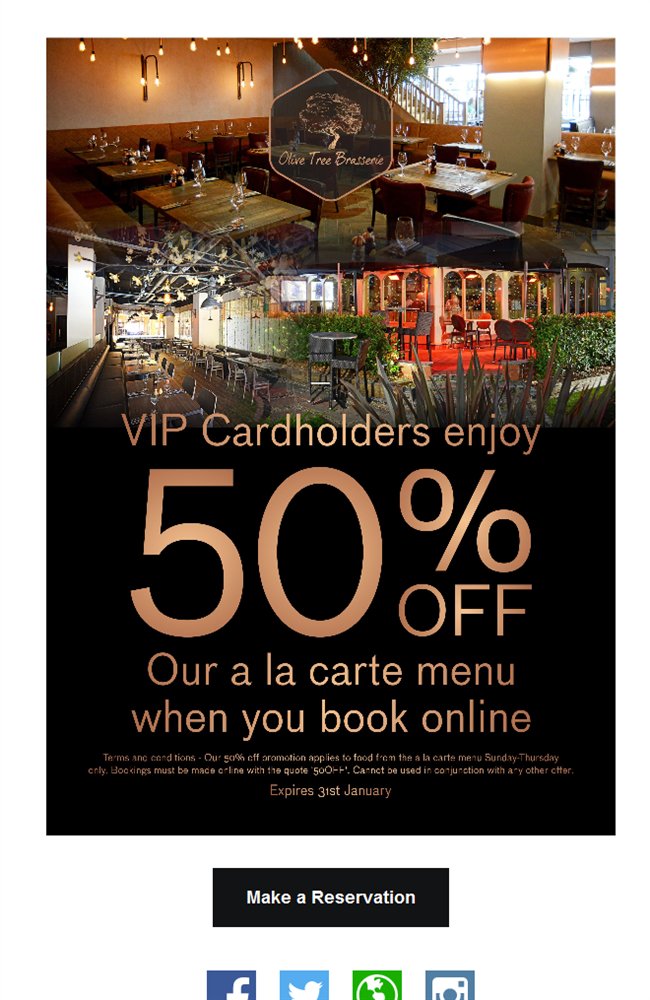 Last chance to enjoy 50% OFF! Book online today! bit.ly/2m6ZzVz