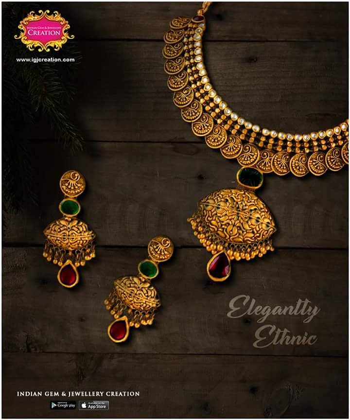 igjcreations's tweet photo. Style your splendour with the glow of gold. Indian Gem &amp; Jewellery Creation brings together elegant and traditional. https://t.co/mC0UGHGBgX
