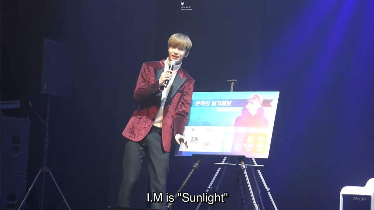 Hyungwon compared Changkyun to sunlight, when everybody else thinks he's rain/cold 