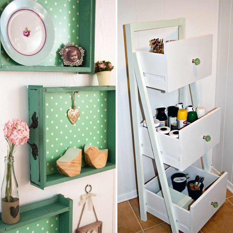 CRTCITIZEN's tweet image. [ DIY ] ชั้นวางของจากลิ้นชักเก่า #Reuse ht.ly/6NIV30i2B5s