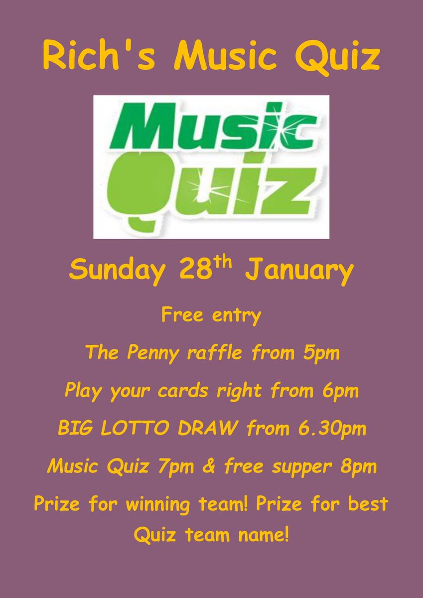 FarsleyWMC's tweet photo. Today we have a great line up of fun &amp; winning prizes.....
First up The Penny raffle followed by Play your cards right for £500.
Next we have the Big Lotto Draw for £500 followed by Rich's Music Quiz.
See you all from 5pm today! https://t.co/yLA8rJjFZq