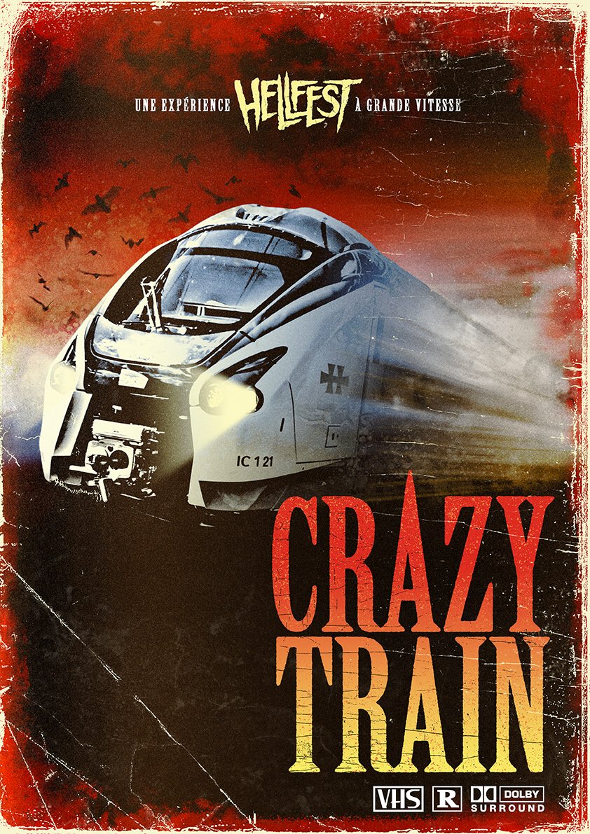 hellfestopenair's tweet photo. ALL ABOARD CRAZY TRAIN 🚂 #crazytrain bordeaux-clisson 299€/A/R + Pass 3 jours HELLFEST- 🔥🚊🔥🤘🤘🤘 200 places !  https://t.co/8iieRJvZwA https://t.co/46pTYd0vNC