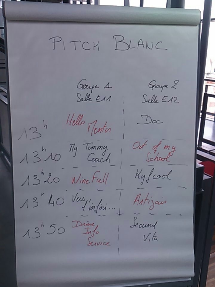 AymericGillet's tweet photo. Le programme des pitchs blancs du #SWCHTX2018 https://t.co/bXAqlixHCI