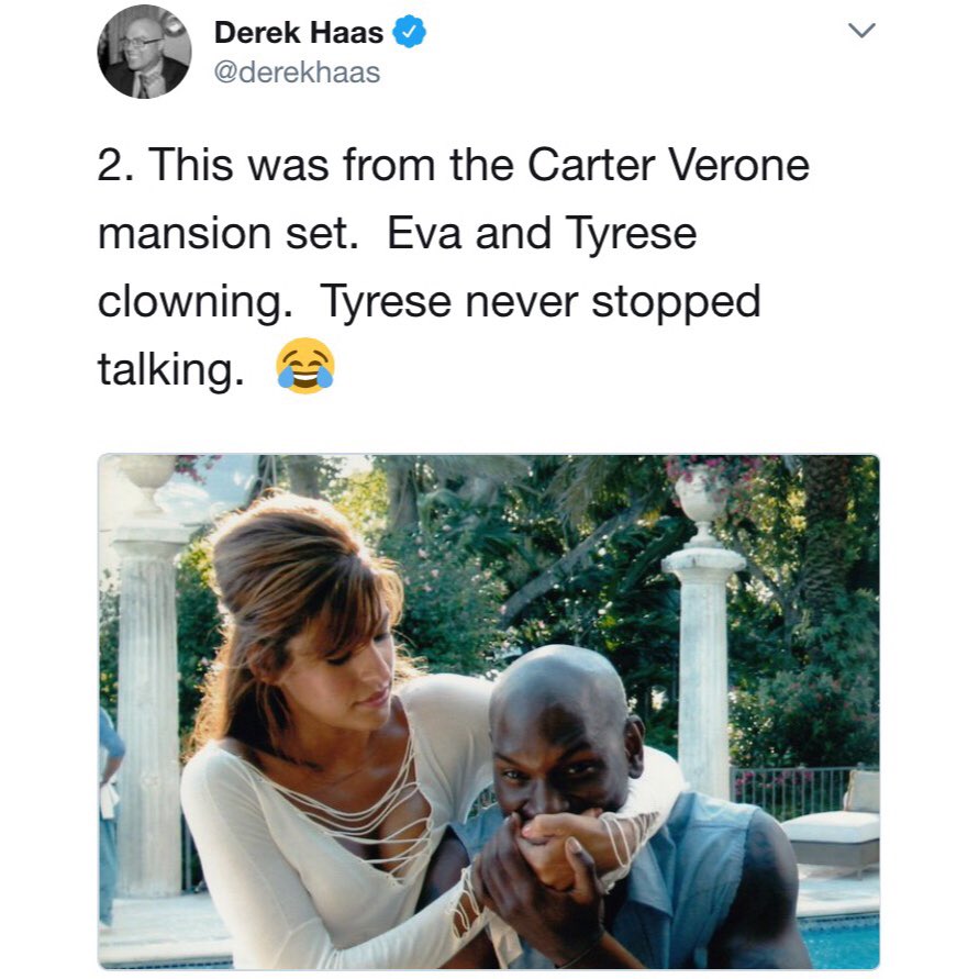 #Throwback 🎬 BTS 

<a href="/Tyrese/">Tyrese Gibson</a> &amp; <a href="/evamendes/">Eva Mendes</a> clowning around on the set of #2Fast2Furious