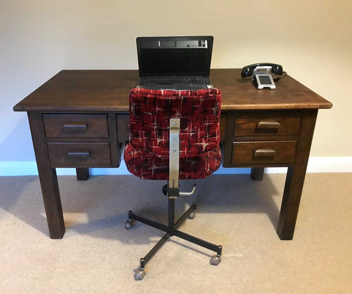 Era Retro Furniture On Twitter 2 Fabulous Industrial Look Dark Oak Abbess Desks One Is A 5 Drawer The Other A 2 Drawer Plus Slider Drawer For Pens Etc Https T Co 2ose5mnpu5
