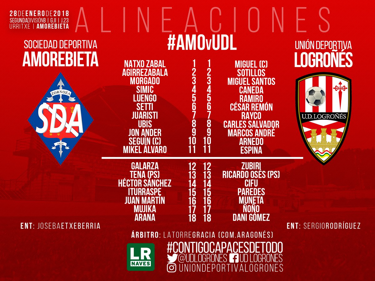 Jornada 23; SD AMOREBIETA vs UD LOGROÑES. Domingo 28 de Enero a las 17:00h DUo1bjdW4AA8Wg2