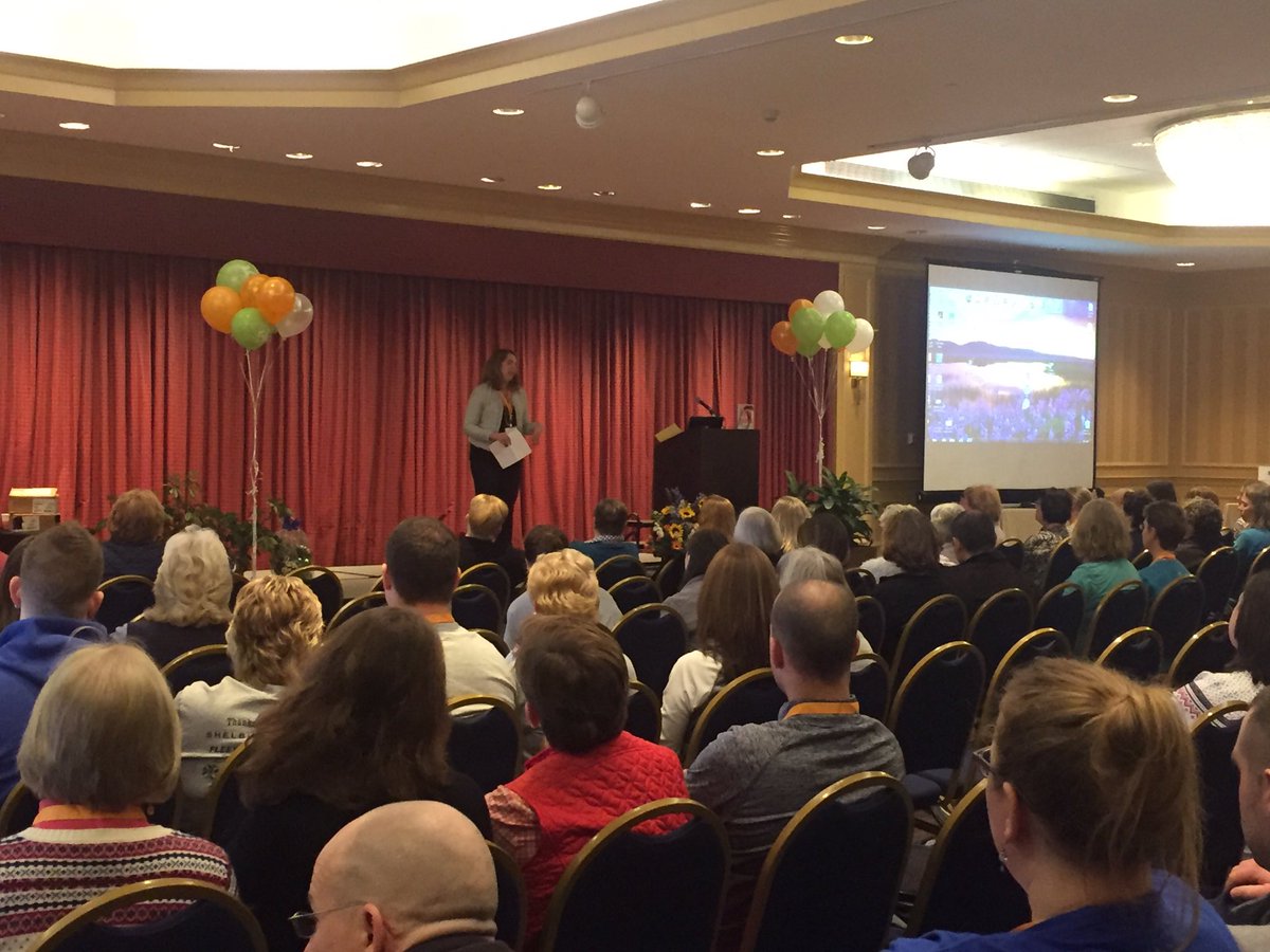 PEtop5's tweet photo. #SHAPEeastern kicks of with an inspirational keynote and general session. #physed #Passion https://t.co/UJGFCMeXkj