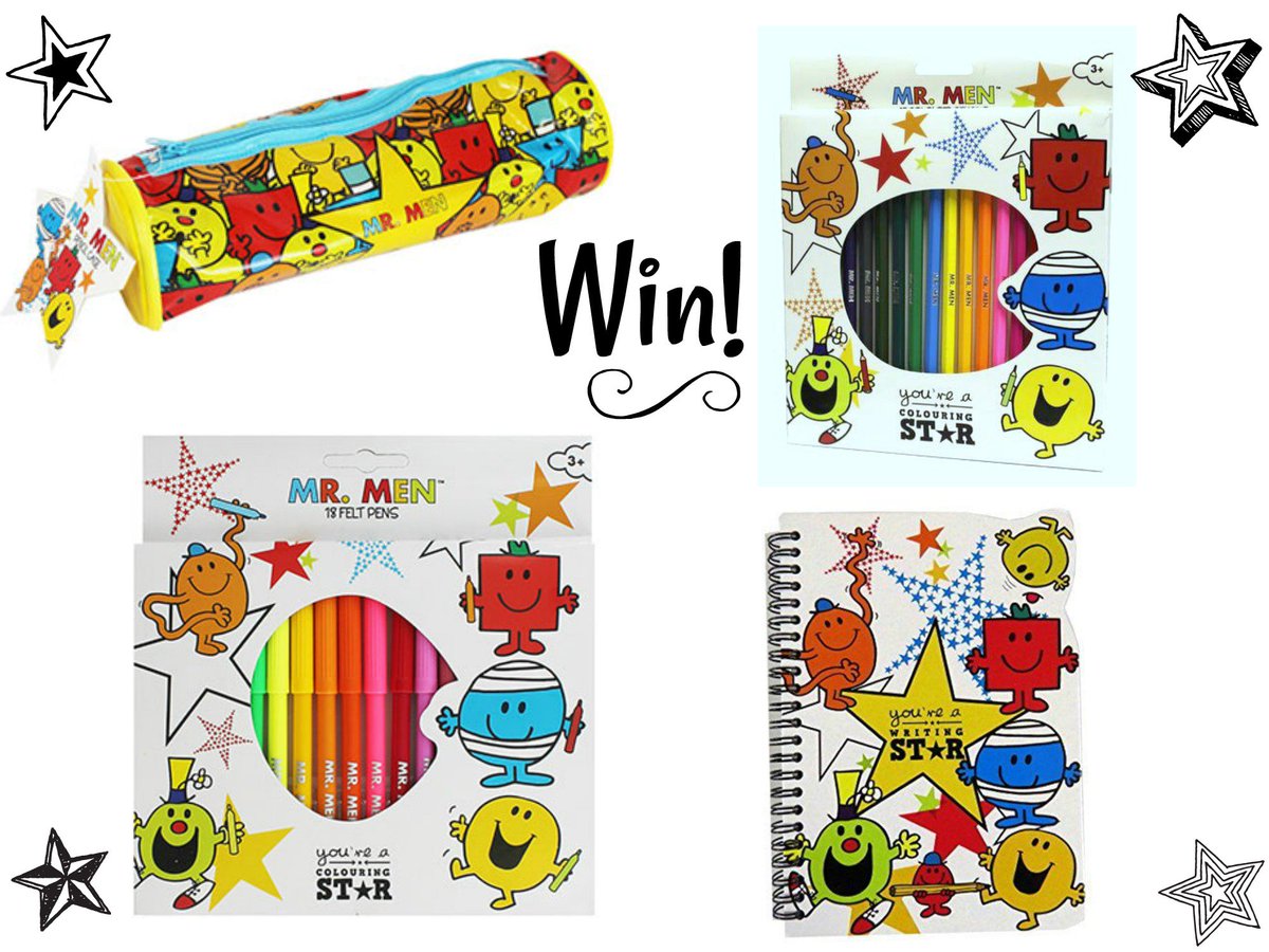 SMABLblog's tweet photo. 𝐅𝐨𝐥𝐥𝐨𝐰 @SMABLblog &amp; 𝐑𝐓 to #win this fab Mr Men stationery bundle! Ends 18/2/18 UK only https://t.co/8s6YJ3o98Q