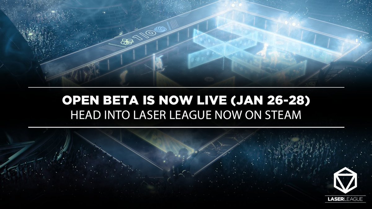 LaserLeagueGame's tweet photo. WARNING! - Our @LaserLeagueGame Open Beta ends TODAY! Check it out on Steam for free before it's too late... https://t.co/MIRz1NjaYL 

Spread the word with a RT! We want as many of you on board as possible.

What's more...Play now and get an exclusive bonus pack for Early Access! https://t.co/oEYFDFG9lZ