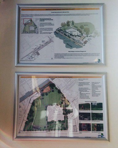 If you fancy learning more about the plans to upgrade Bartlett Park then come have a look at these information panels in <a href="/e5roasthouse/">e5roasthouse</a> @PoplarHARCA <a href="/mypplr/">PPLR</a>