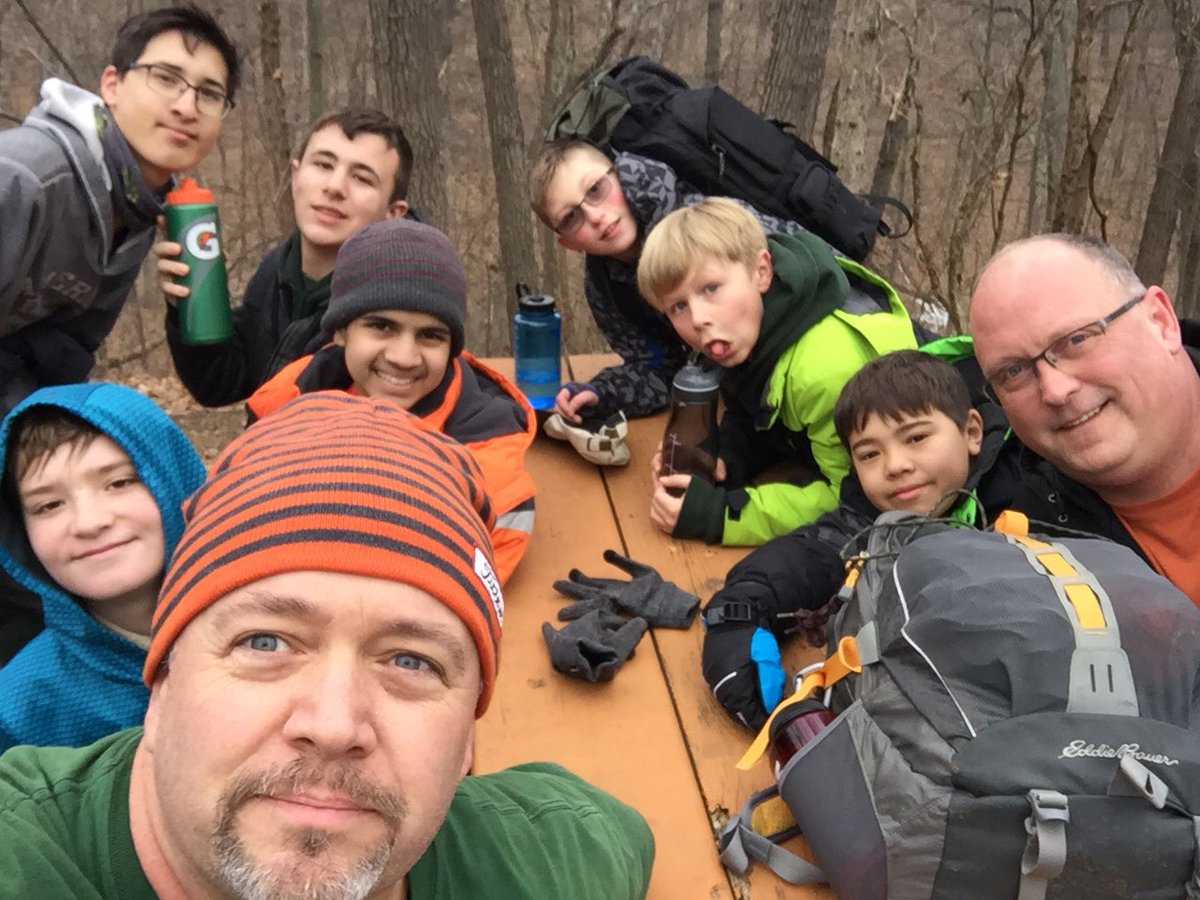 troop407's tweet photo. Recipe for Vitamin Z: Mix a young man with a challenging hike, tons of FRESH AIR and camaraderie. Place in a cozy cabin. https://t.co/qPaMxCgAxt