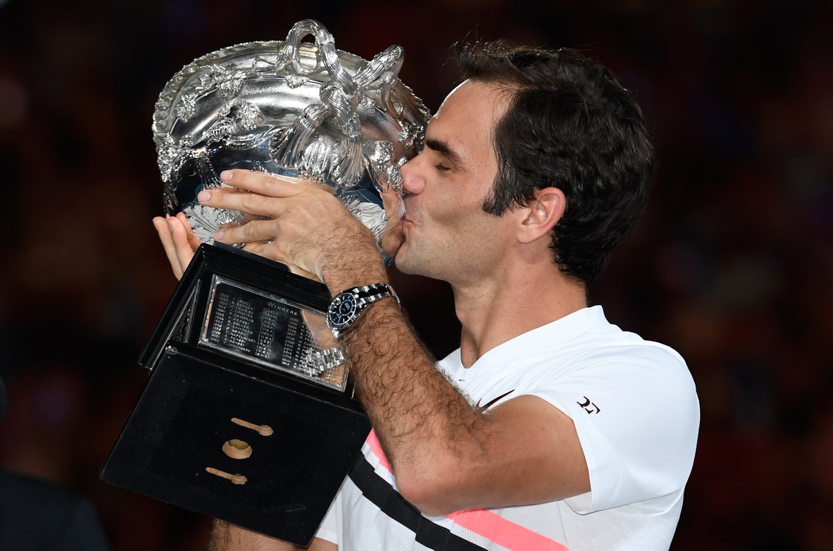 Here we go again! <a href="/rogerfederer/">Roger Federer</a> #Champion #20