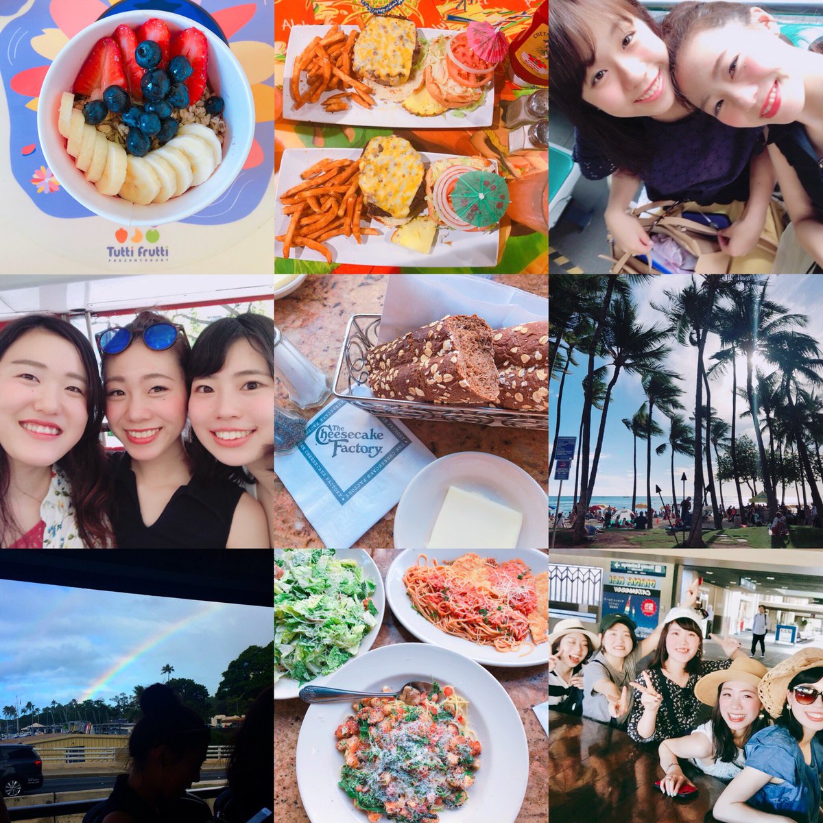 yf066's tweet photo. 卒業旅行 inHawaii🌈ハワイロスすぎてずっとホノルルの時間とJTBのツアー確認してる🤯💓将来ハワイに住む英語ペラペラで海似合う人と結婚してハワイに住めますように！！ https://t.co/bF8jhQDjCO