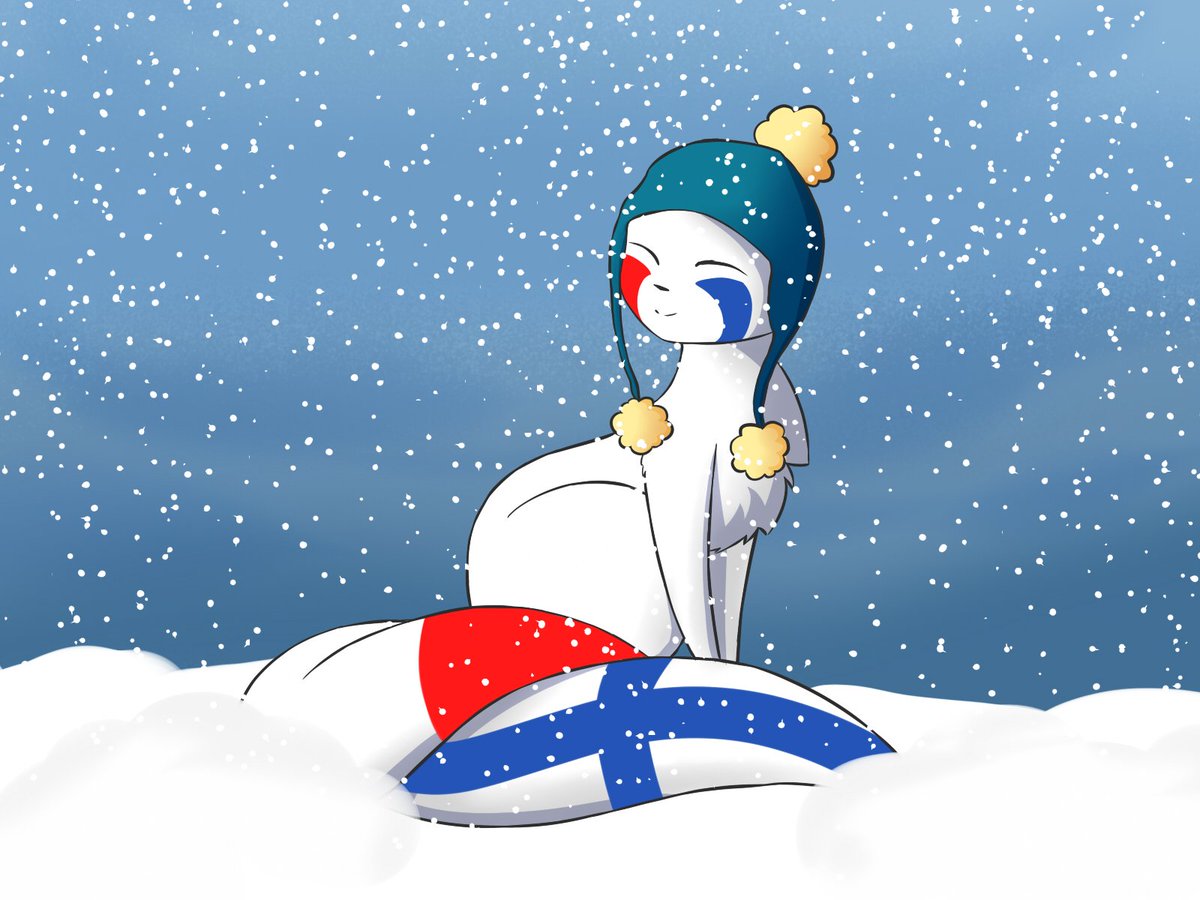 VJin_Fin's tweet photo. Maskottimme Nipsukin tarvitsee välillä talven kylmyyteen pipon! -Aino https://t.co/98vsajirYO