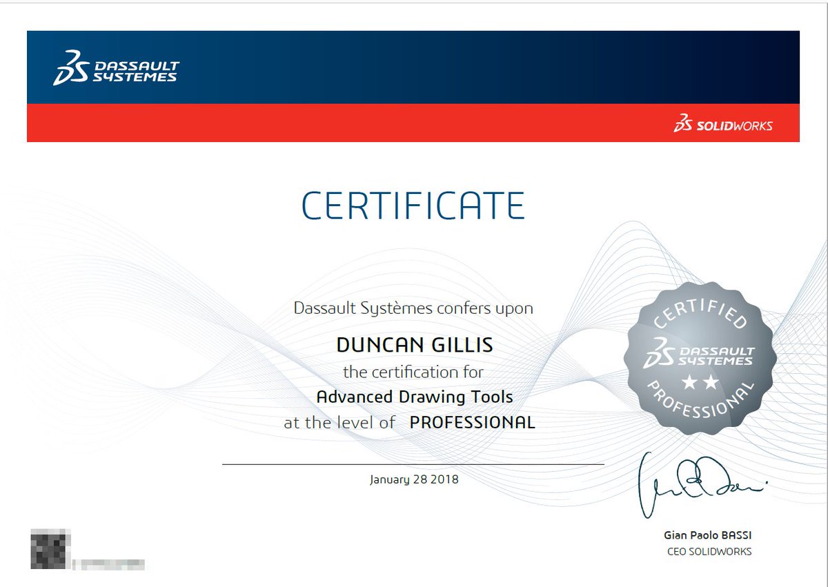 gilson_design's tweet photo. 2 down, 2 more to go. @SOLIDWORKS #SWW18 #QuestforCSWE
#advancedsheetmetal
#advanceddrawingtools https://t.co/V2Q2XXOdDG