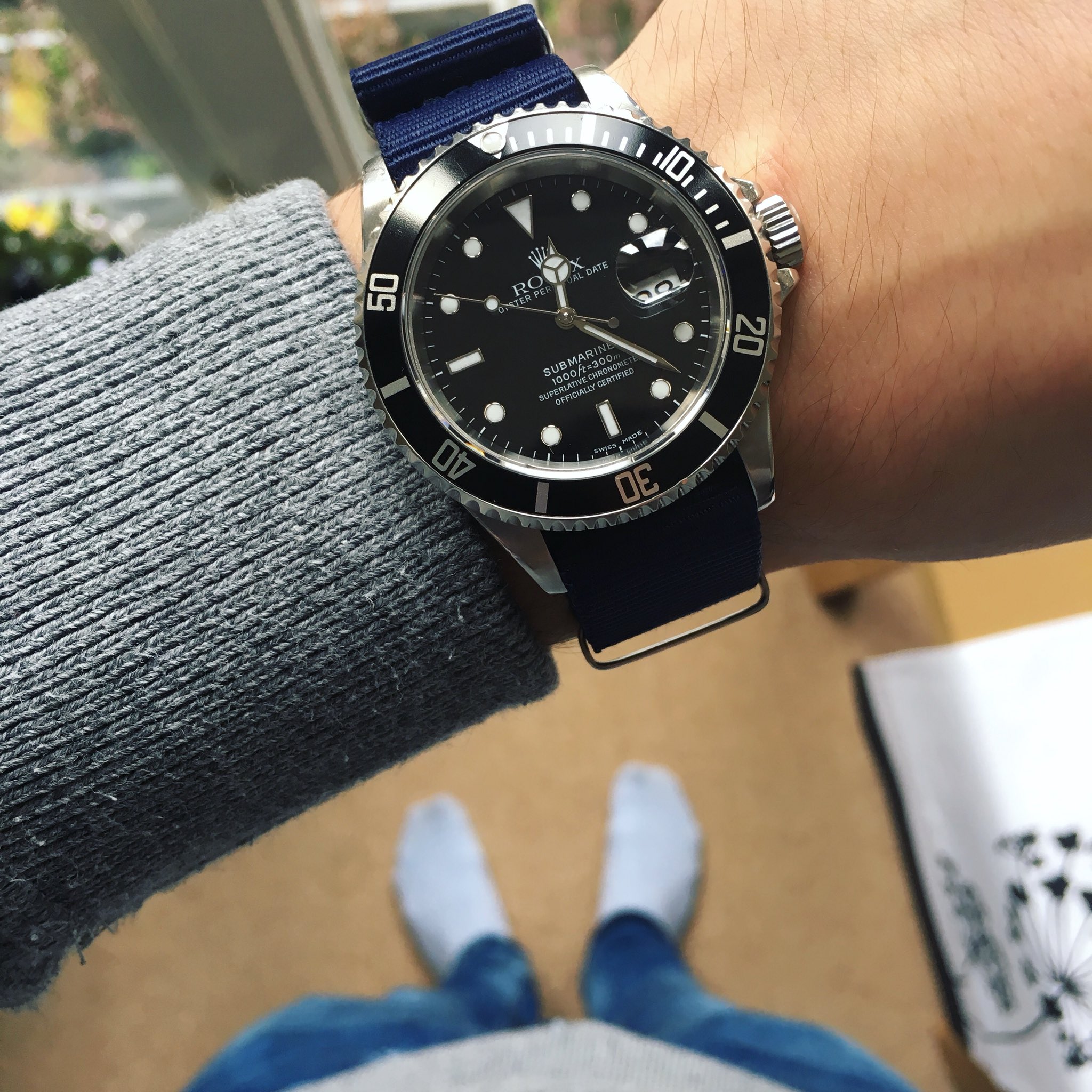 Seen Through Wrist on X