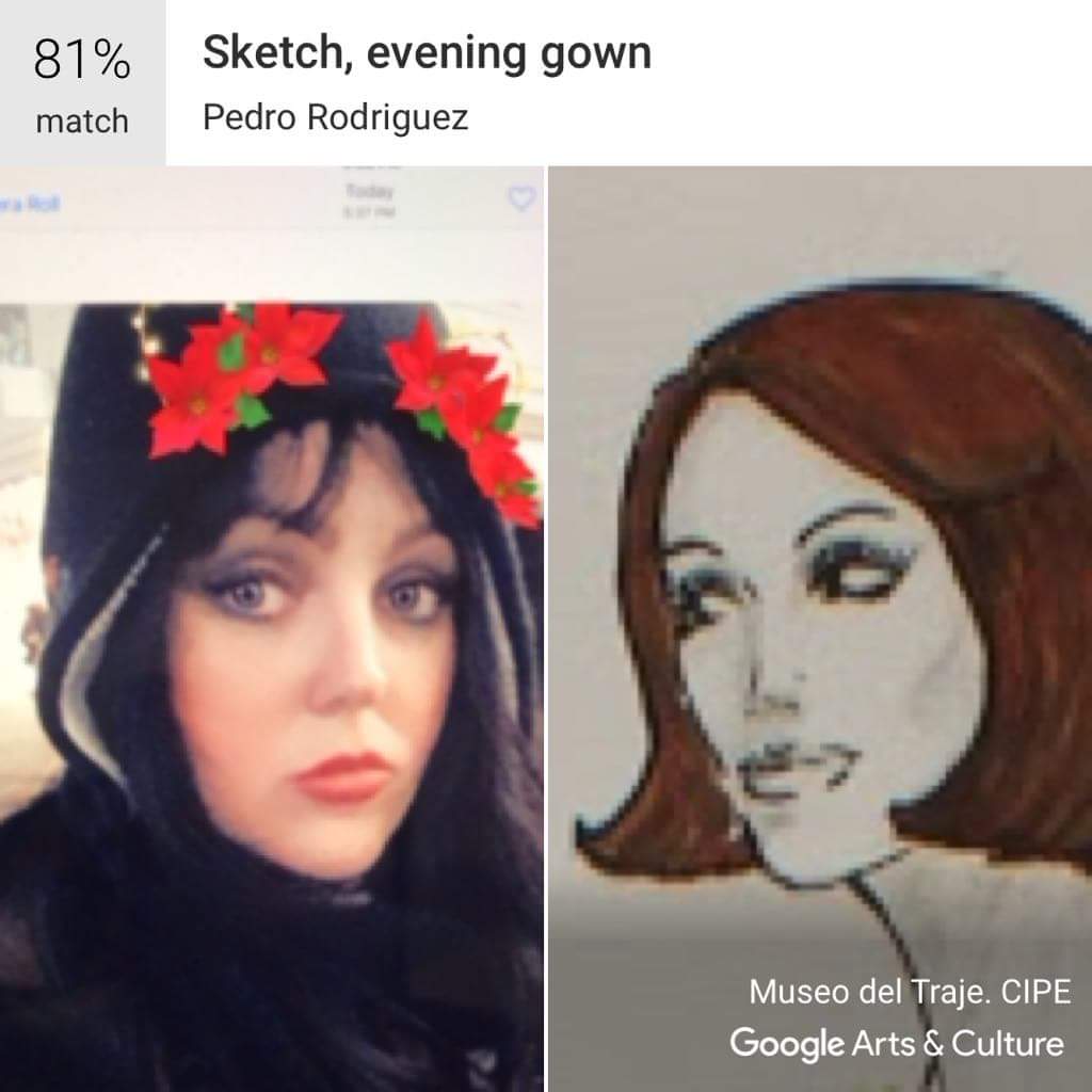 Jessica__Perner's tweet photo. Lol! @bighelmethead was kind enough to do these for me since the @googleartsculture face match app is restricted in the EU. π
#googleartsandcultureapp #facematch #googleartandculture #googleartsculture #facerecognition #doppelganger #JessicaPerner #selfiematch #art #artist https://t.co/7G3iQegyVy