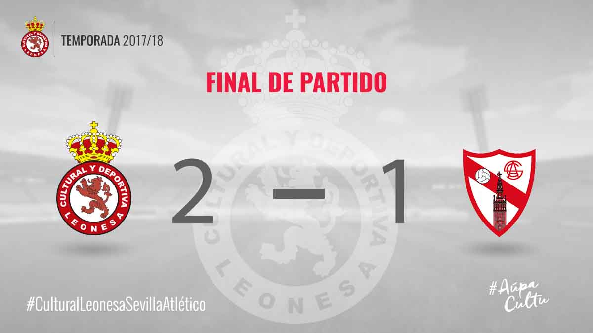 ¡¡Se acabó!! Finalmente la Cultu consigue la remontada y se impone por segunda vez consecutiva en El Reino.
#CulturalLeonesaSevillaAtletico