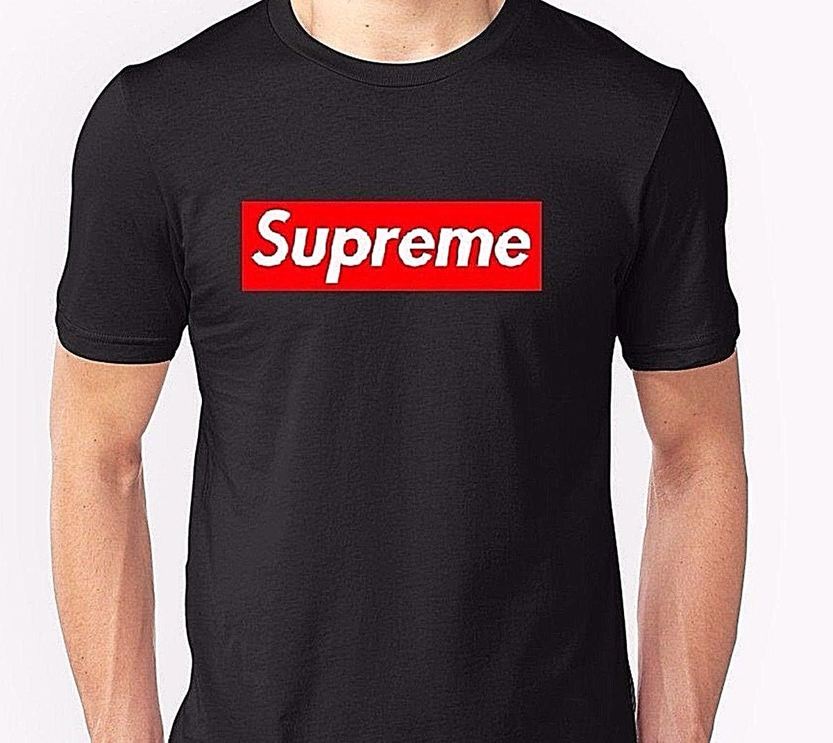 supreme shirt black logo