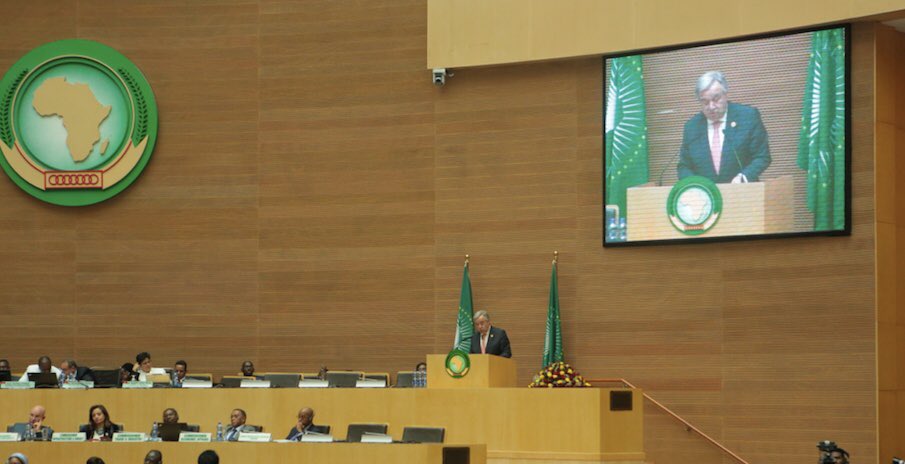 antonioguterres's tweet photo. Africa is one of the greatest forces for good in our world. The UN and the African Union are working across the continent in a solid partnership. https://t.co/irAqHwQx3k