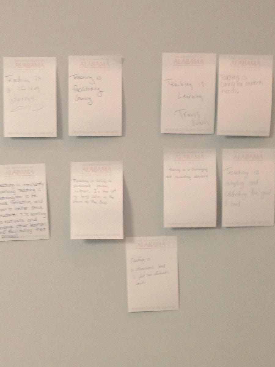 Yesterday's exit slip: "Teaching is..."