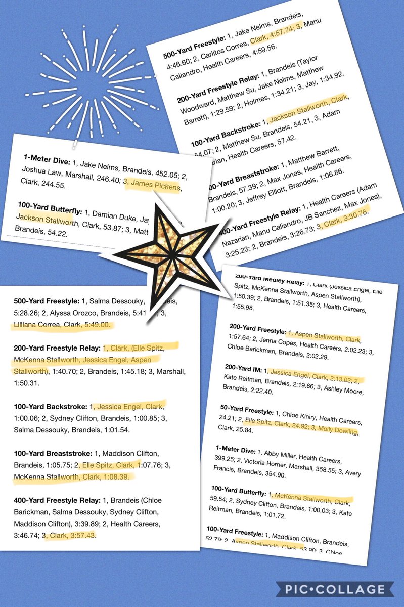 NISDClark's tweet photo. So proud of all our swimmers for their performance at district yesterday! Well done, Cougars! #ClarkStrong #ClarkProud
 🐾🏊🏼‍♀️🏊🏼‍♂️ https://t.co/s7gCP2p8j7