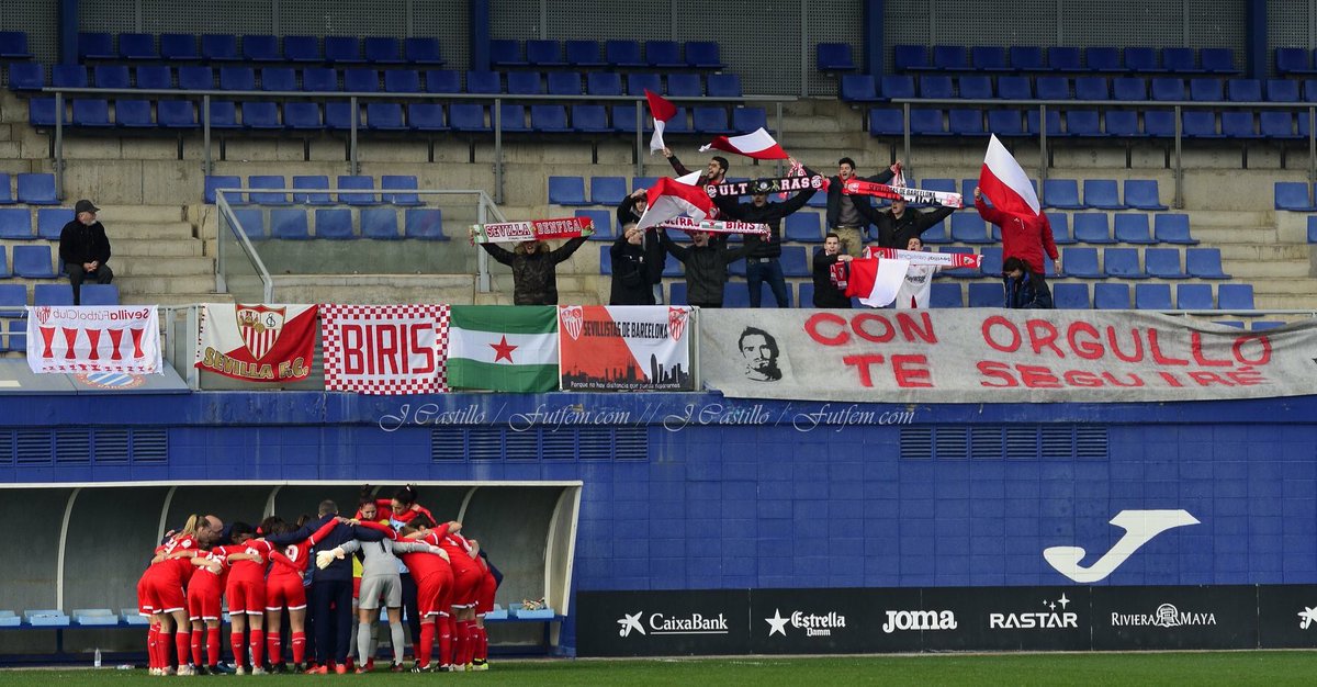 Muchas gracias a todos los aficionados que SIEMPRE nos acompañan, sois nuestro aliento para nunca rendirnos. Este equipo se levantará, no tengo dudas. #sevillafcfem #laliga #LigaIberdrola