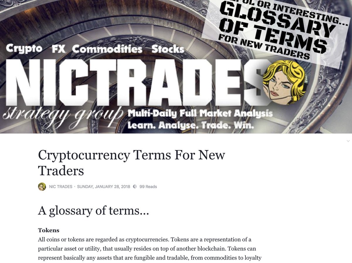 NicTrades's tweet photo. A Glossary of #Cryptocurrency Terms For New Traders
LINK>>> https://t.co/iwKQb6yOQh <<<< https://t.co/NtYVtwrO7k