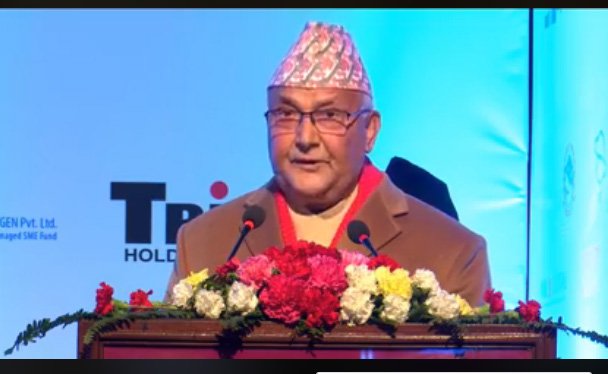 EDCNPIS's tweet photo. Energy security is as important as food security, says @kpsharmaoli , Chairman of CPN UML #NPIS2018  He emphasized on need of #FDI to harness hydropower potential citing the country needs to allocate Rs 200 billion every year for next five years to develop 5,000 megawatts power https://t.co/Ehb6LbEpsM