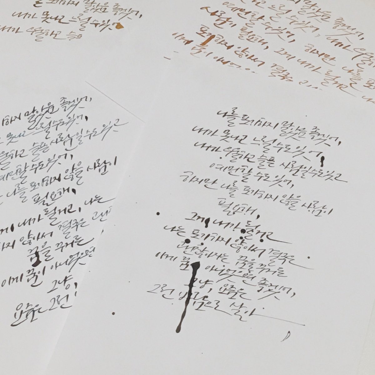 나를 포기하지 말았음 좋겠어.
/독백(@Only_Monologue)
#갸갸캘리