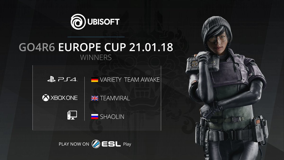 ESLRainbowSix's tweet photo. Winners of the last Go4R6 EU https://t.co/HmVSf094GI