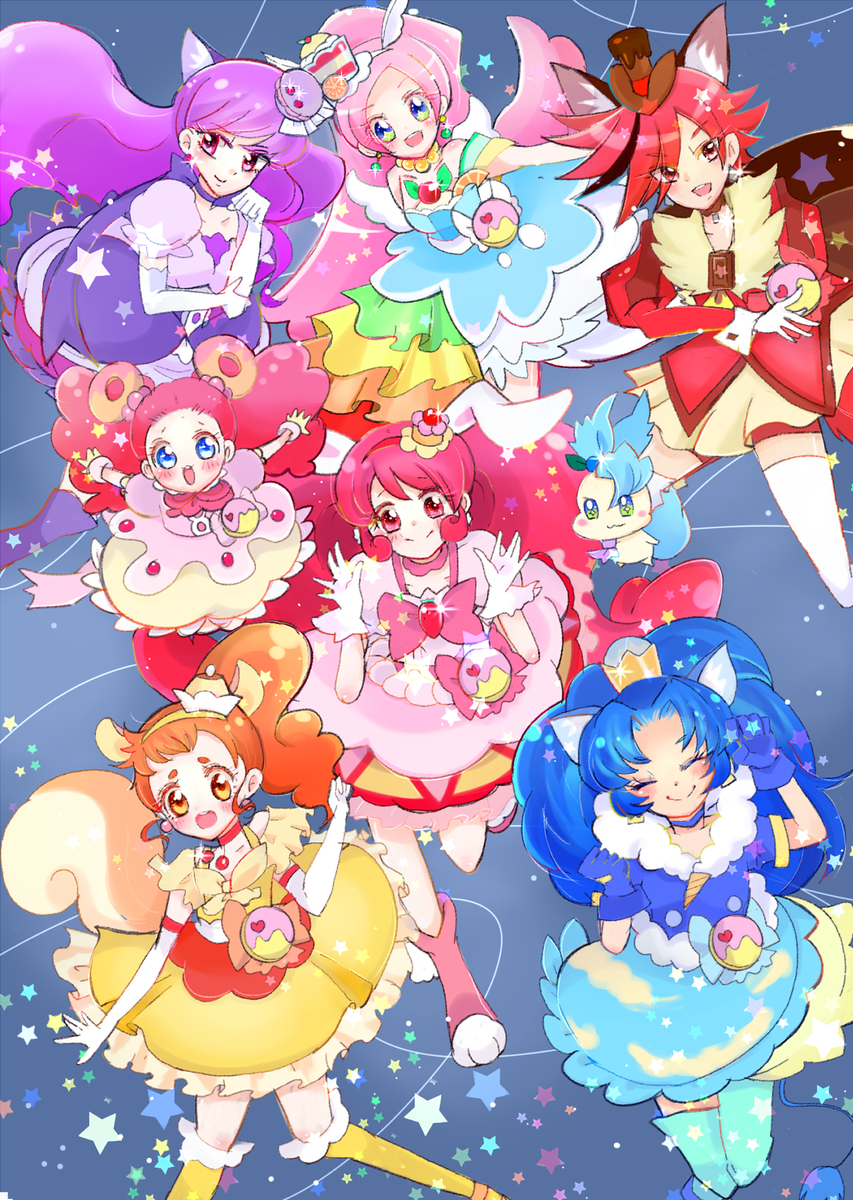 Tweet キラキラ プリキュアアラモード 集合イラストまとめ Naver まとめ