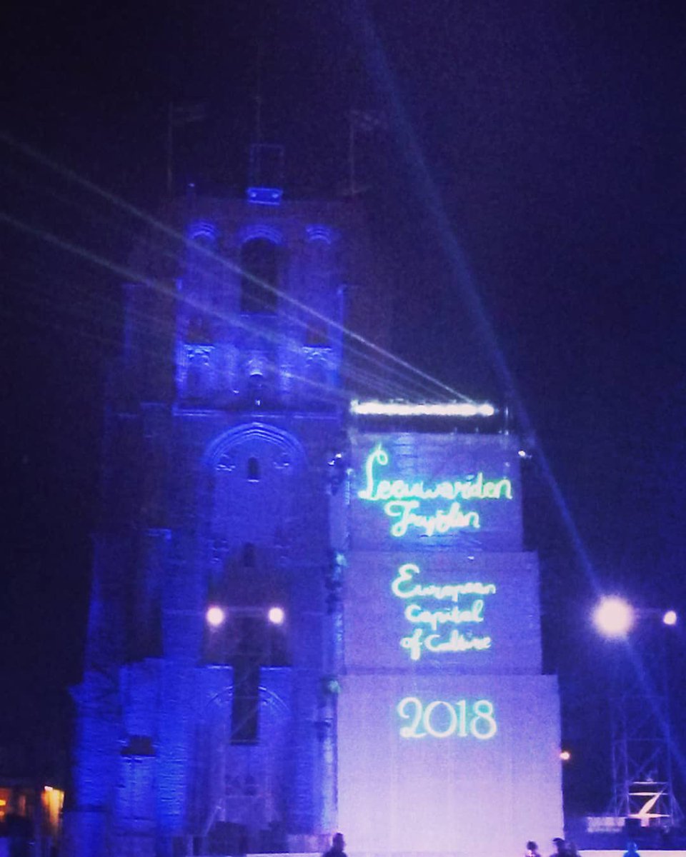 Leeuwarden Fryslân European capital of culture 2018 #LF2018 now officially open. Always welcome! Tige wolkom!