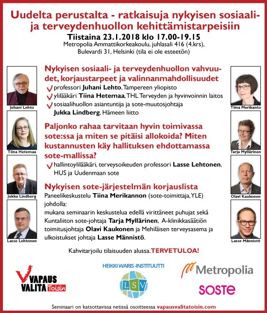 NylanderOlli's tweet photo. #Soteseminaarissa 21.1.2018 kritiikkiä uudistukselle. Vanhassa vara parempi. ks. https://t.co/btJYLDgGZG. https://t.co/TG4JyqqohP