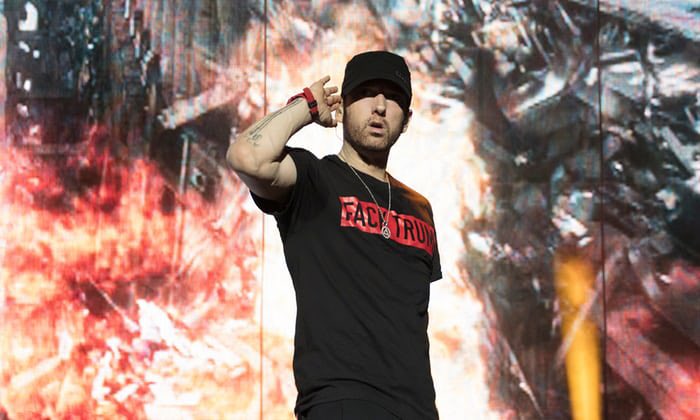 EminemPost's tweet photo. Donald Trump has responded to comments made by Jay Z, but yet to answer Eminem. 🤔#TeamShady https://t.co/Dto8WBLpEL