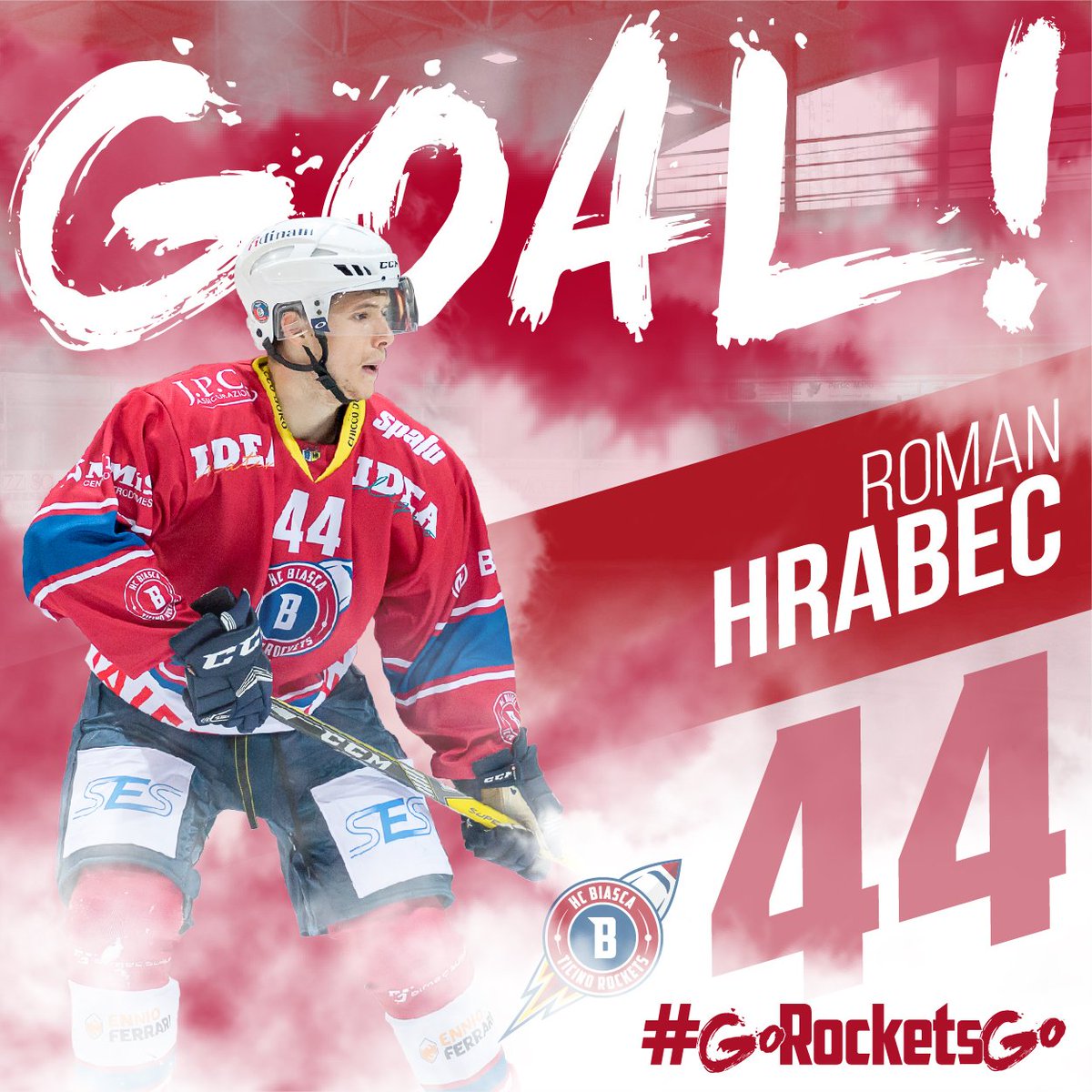 RocketsLive's tweet photo. ROMANITOOOOOO!!! Hrabec riporta i Rockets avanti di 2 reti! #GoRomanGo https://t.co/IMfIQ435hc