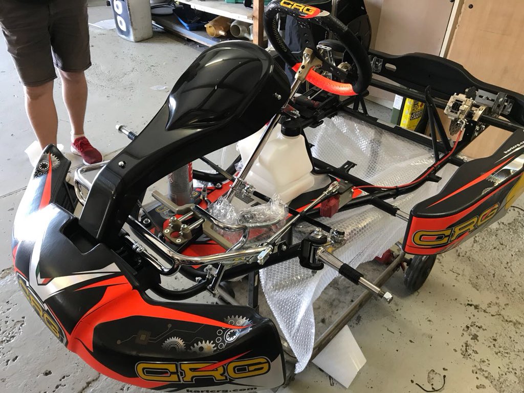 elevy11's tweet photo. New Kart for 2018! Going to be a great year #inittowinit #crg #rotax https://t.co/tfdT4IAarv