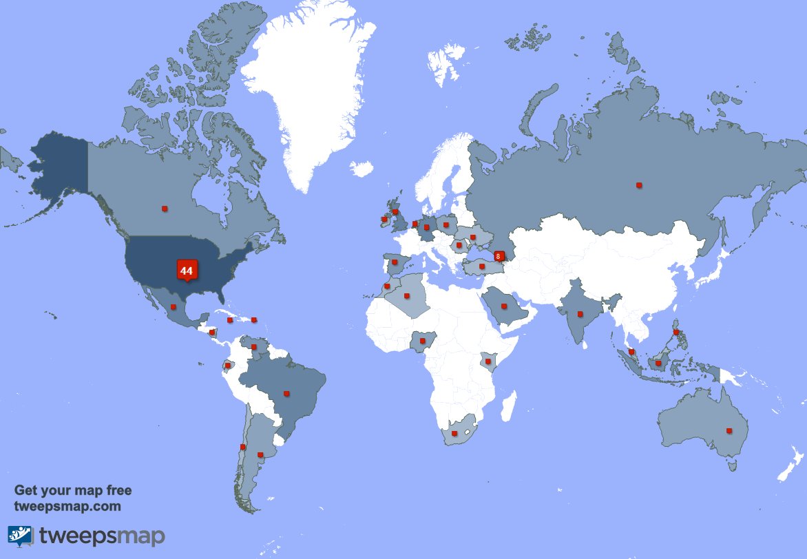 Mahonesbbe's tweet photo. My followers are in USA(42%), Georgia(8%)... Get your map too: https://t.co/OfKlyBNJvG https://t.co/aqoK1Tw5VC