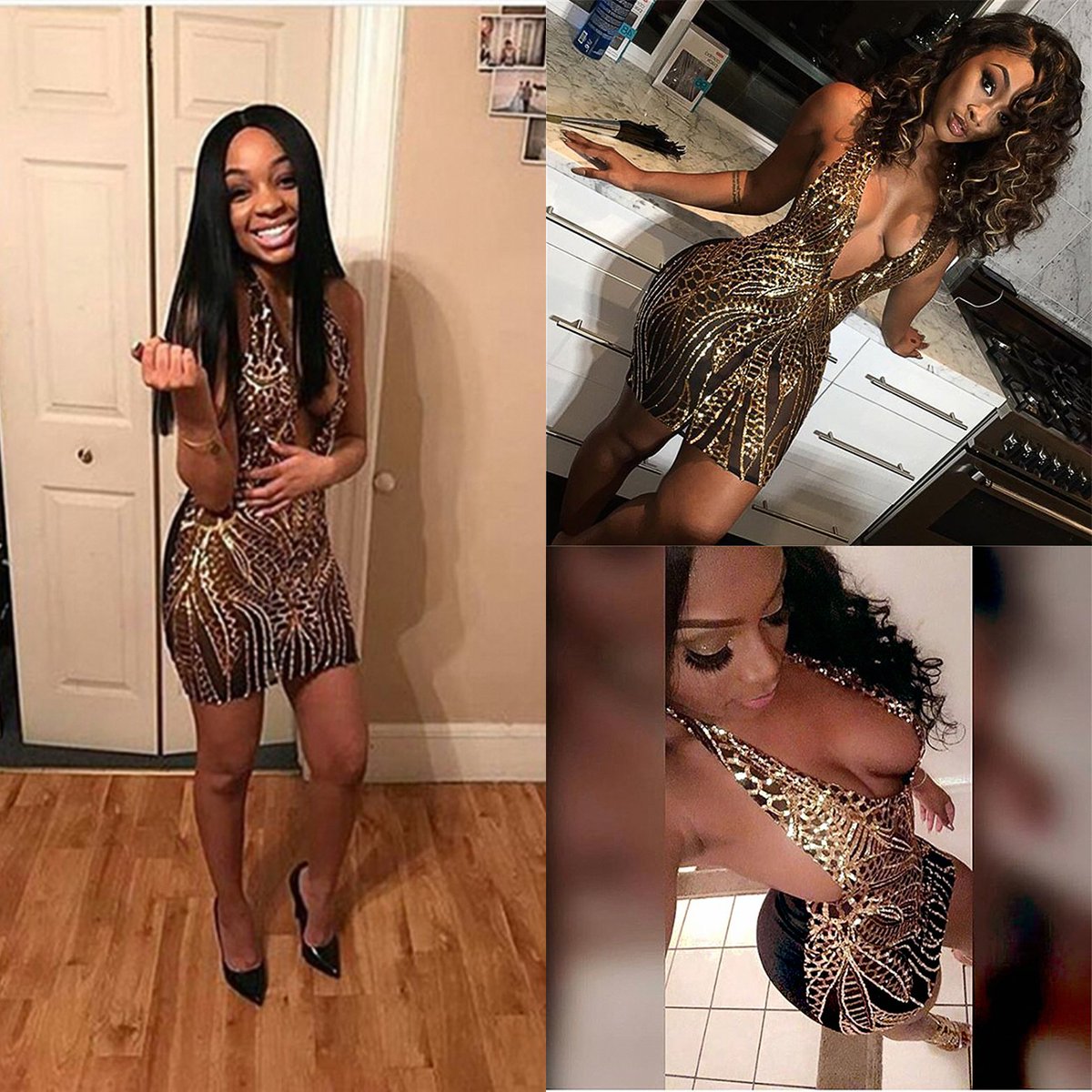 Women's gold and black sequin dress 
Get yours at goo.gl/1bGkex
#women #womens #womenfashion #womendress #dress #dresses #sequindress #sequin #stunning #stunningwomen #newyorkcity #style #beautiful #girl #selfie #cute