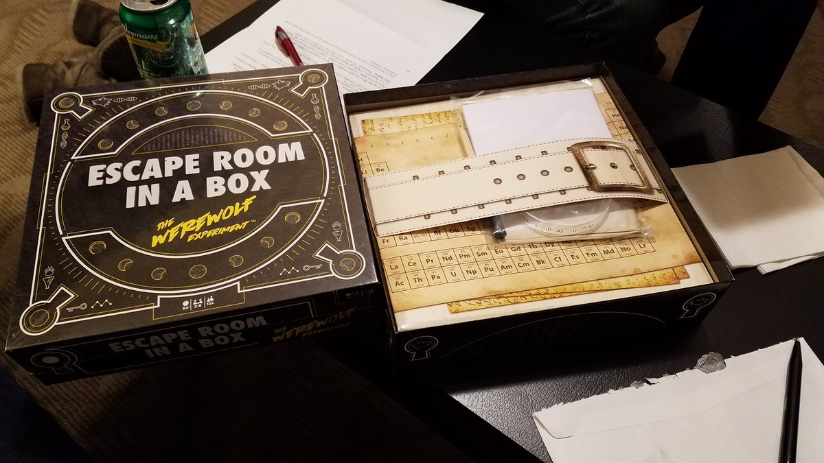 Saturday night fun! Best escape room in a box experience out of all current available offerings.#EscapeRoomInBox