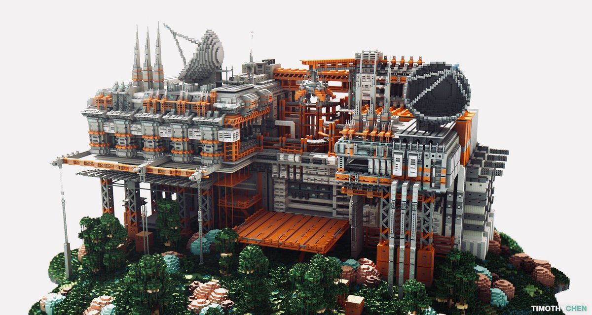 Minecraft карта завод