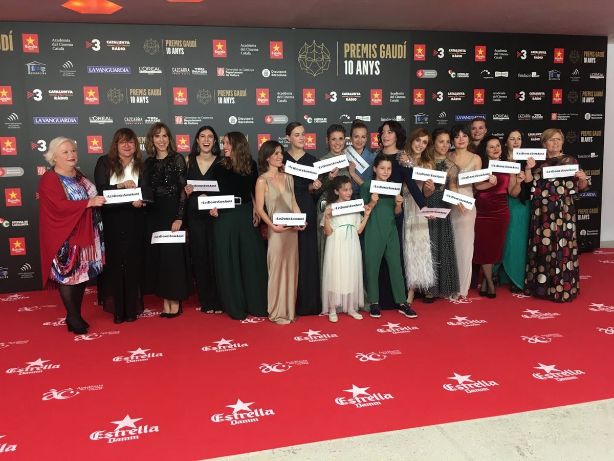 academiacinecat's tweet photo. Talent femení a la catifa vermella dels #10PremisGaudí! Les nominacions enguany arriben al 40%, superant amb escreix el 23% de l'edició anterior. https://t.co/BUTzlQU5nO