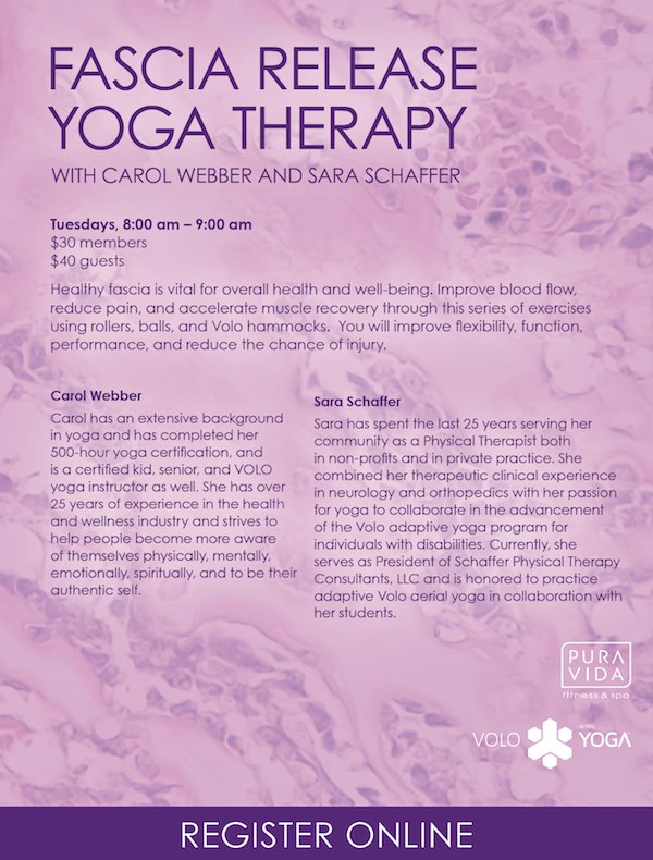 Try our Fascia Release #Yoga Therapy this Tuesday at 8 am.