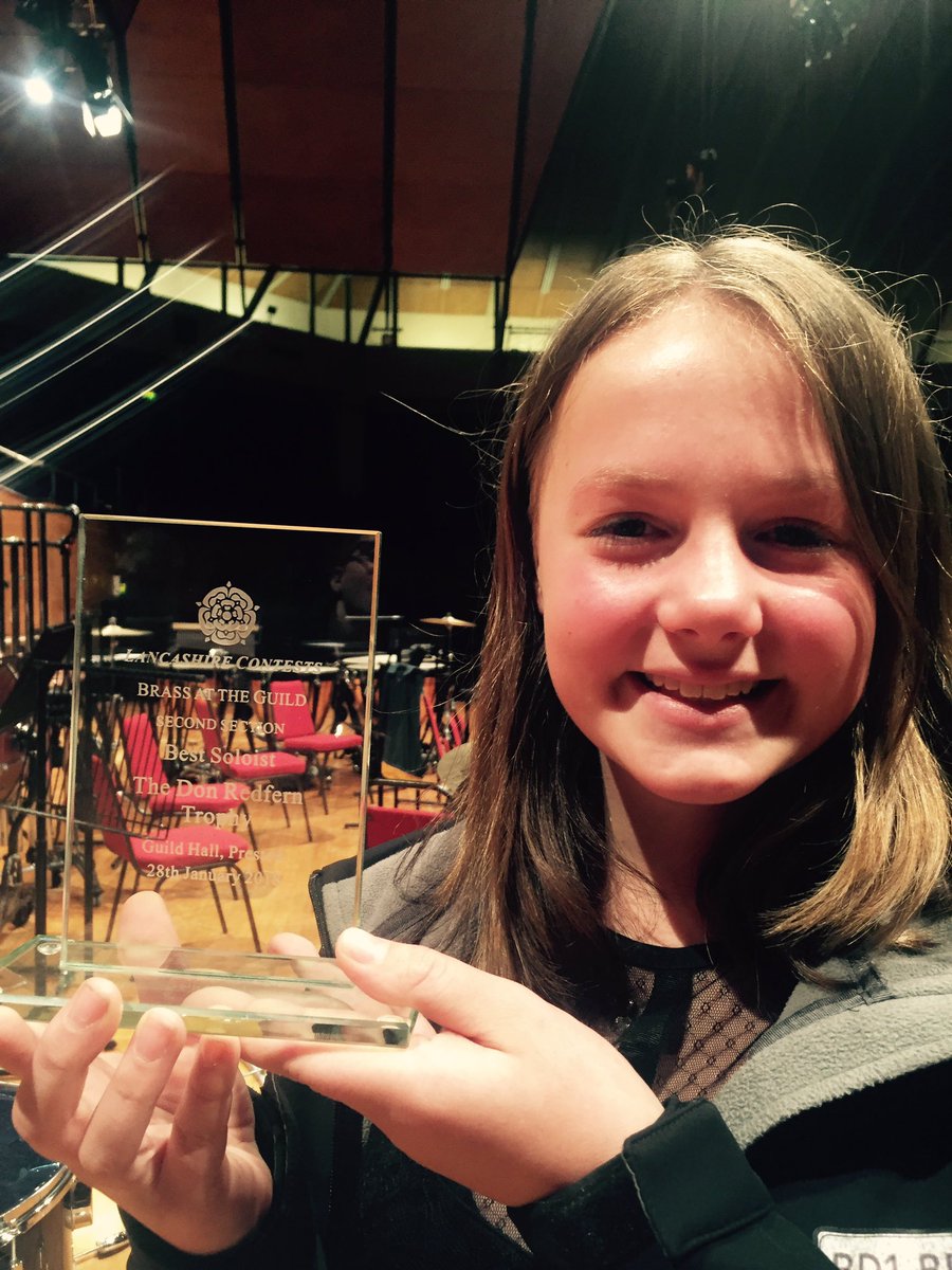 BBWMagazine's tweet photo. A superb day at Preston for @BradfordBrass who won the top section and the youngsters of @Bd1Brass coming 3rd in the 2nd section plus numerous solo prizes. Smiling faces all round #BATG2018 https://t.co/hdun1QyIH7